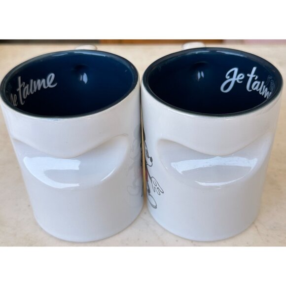 Set of 2 Disney's Minnie & Mickey Mouse XOXO 12 oz. Ceramic Coffee Mugs - Picture 4 of 10
